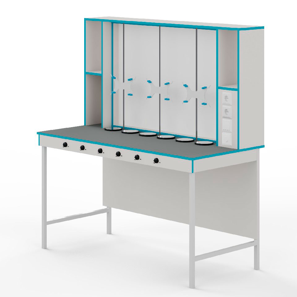 ST NVK 1500 PLAST (1500×700×1650) titrlash uchun laboratoriya jadvali