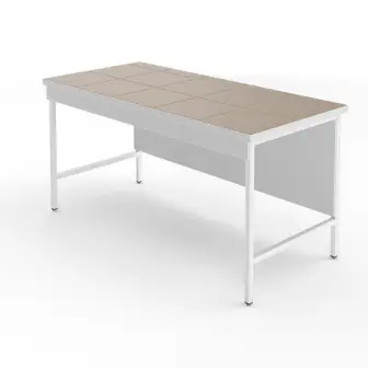 Laboratory table with a table top made of porcelain tiles NV-1500 LKn