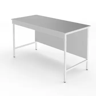 High laboratory table with a tabletop made of chemical-resistant plastic NV-1500 LSPv