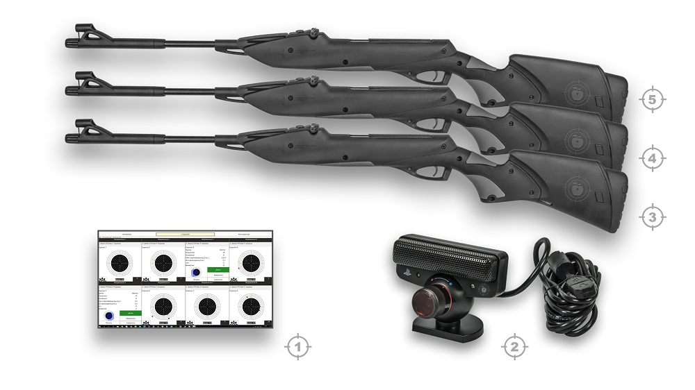 Elektron lazerli tortishish poligoni - 3 o'rin (128867542)