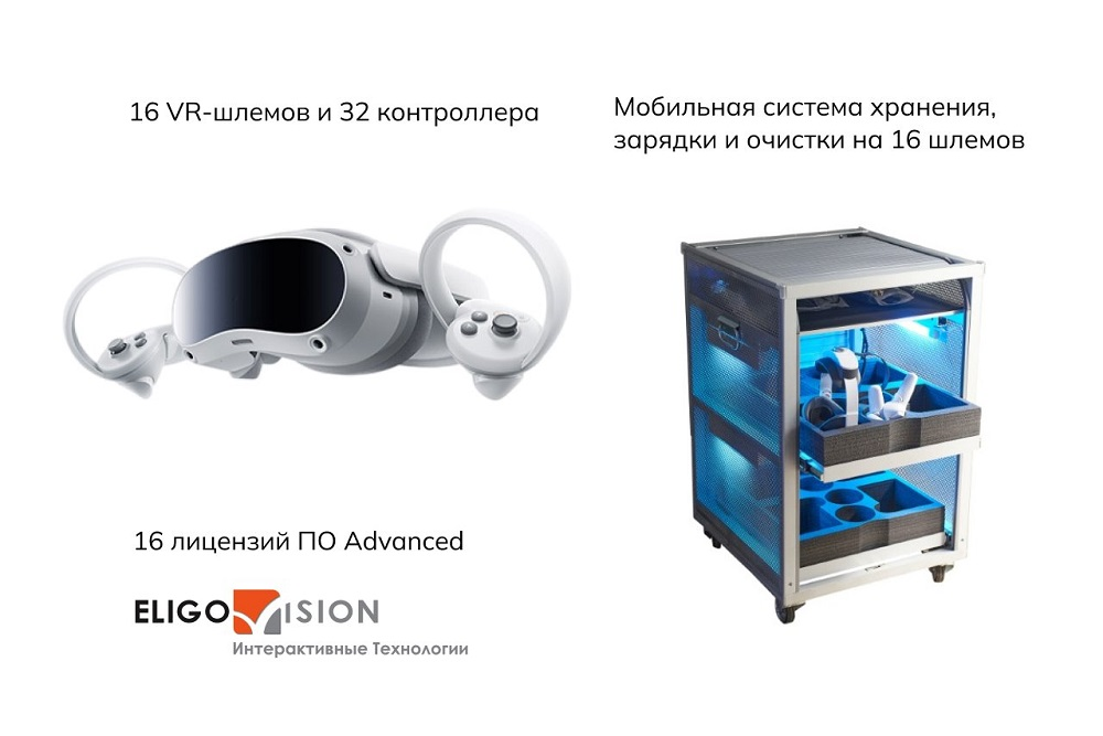 Мобильный класс виртуальной реальности Geckotouch VR16/4EVA256 EV Advanced 1 год