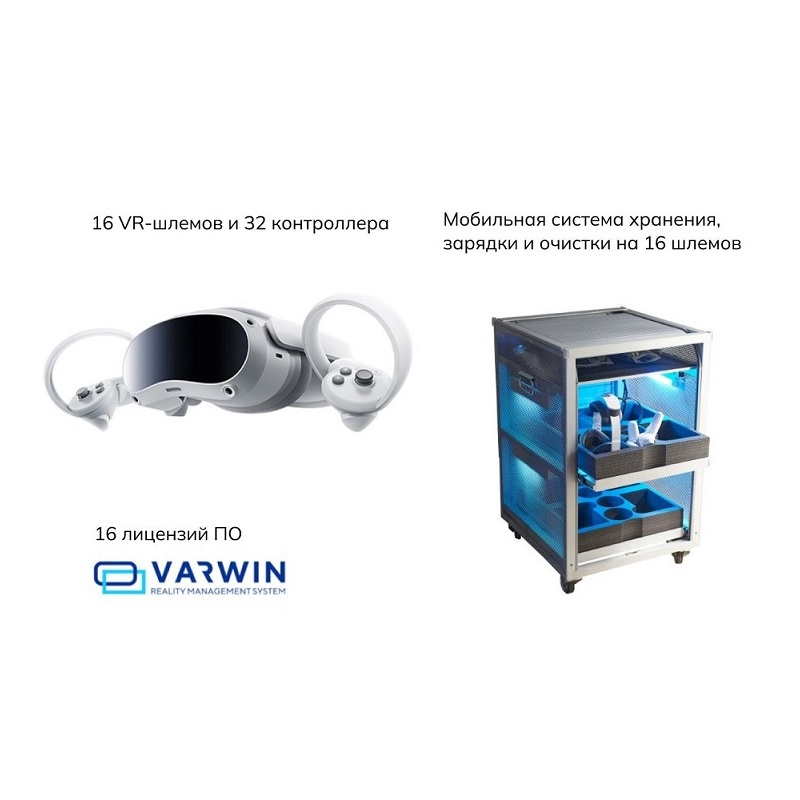 Мобильный класс виртуальной реальности Geckotouch VR16/4VW256 Varvin 1 год техподдержки