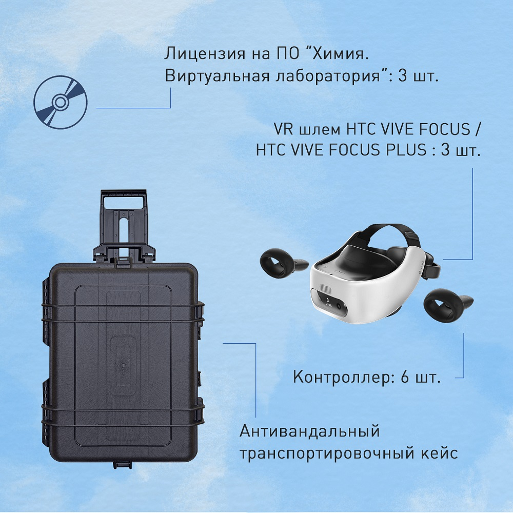 Мобильный класс виртуальной реальности VR-3 "Химическая лаборатория в VR"