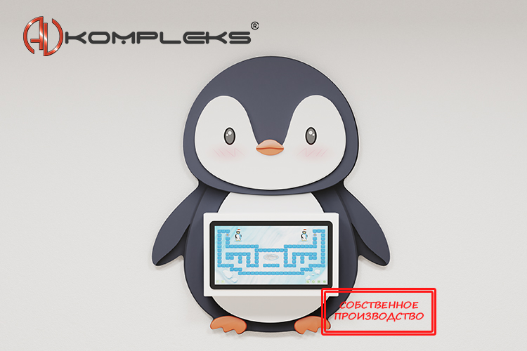 Интерактивный комплекс «Multi 34» в форме пингвина AV Kompleks