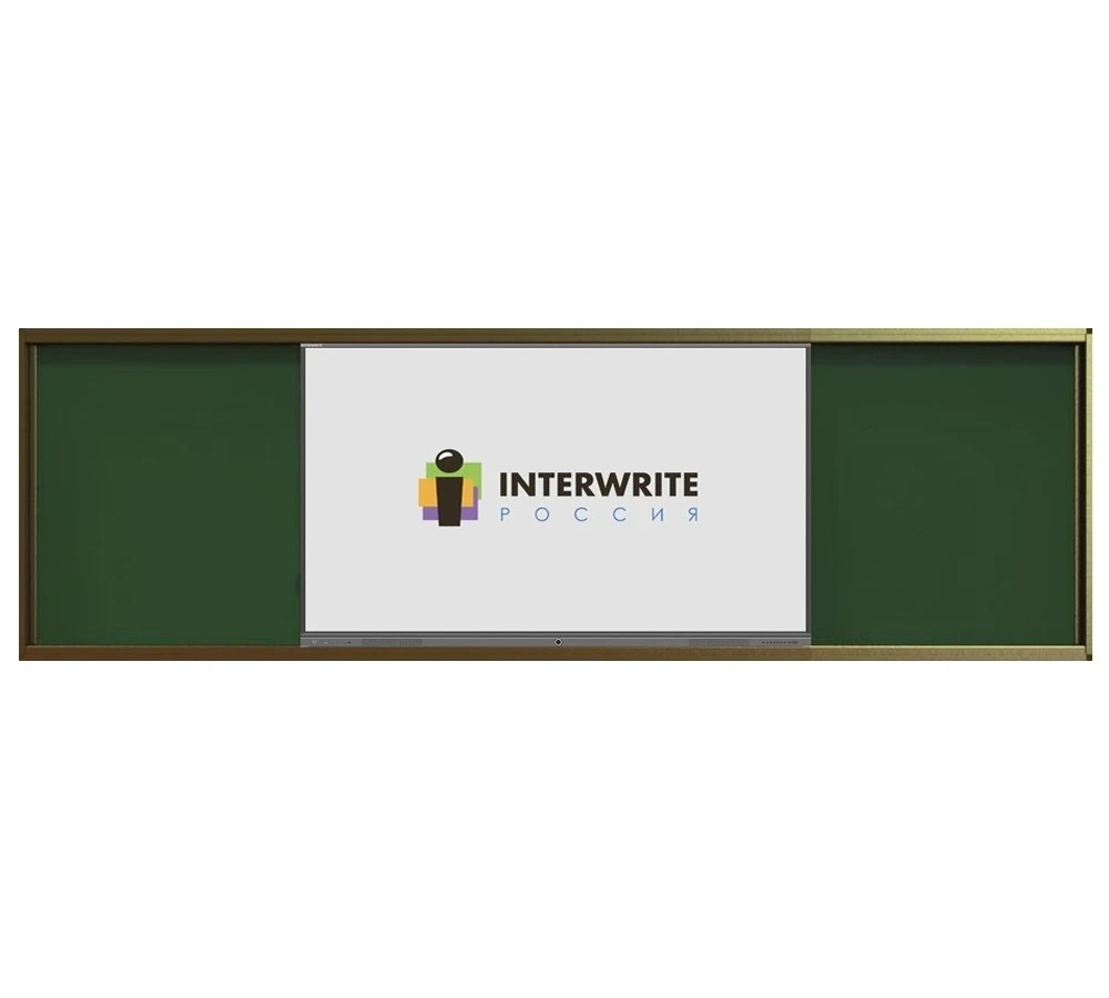 Раздвижная рельсовая система Interwrite IGB1L для интерактивных панелей с диагональю 86" (мел+маркер)