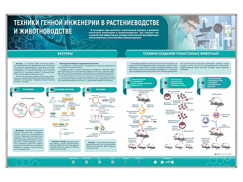 Сборный электрифицированный стенд "Техники генной инженерии в растениеводстве и животноводстве" Zarnitza