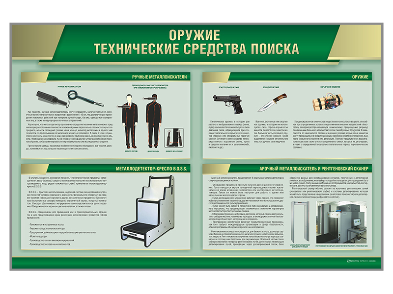 Stand "Weapons. Technical search tools" Zarnitza